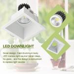 8 W Commercial Lighting Fixture Cast-Aluminium LED Module White / Black SEC-L
