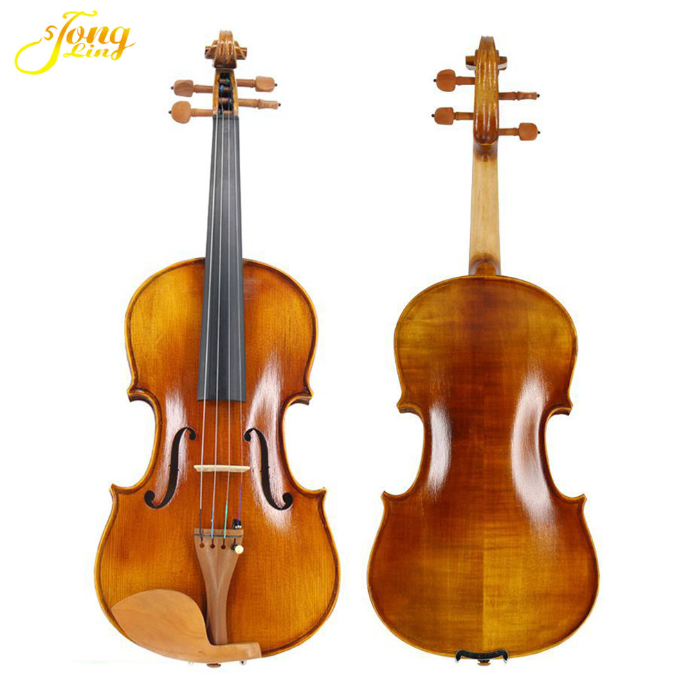 professional grade Violin Flame Maple Violin For Sale German old violin 4/4 china factory Why is China the largest manuf