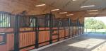 Hinged Powder Coated High Density Q235 European Horse Stalls
