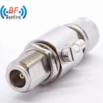 Indoor/Outdoor 3GHz Male Jack N Plug Female Bulkhead to RP-SMA Male Surge
