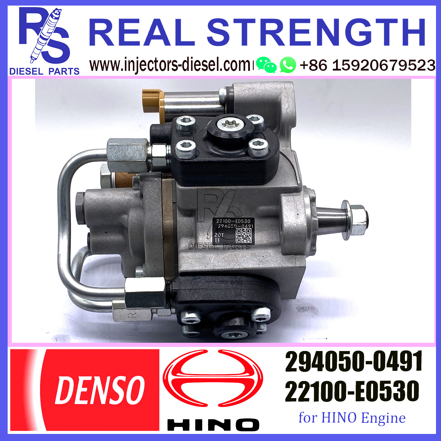 DENSO Common Rail HP4 Fuel Pump 294050-0491 & Diesel Pump 294050-0491 22100-E0530 for HINO engine