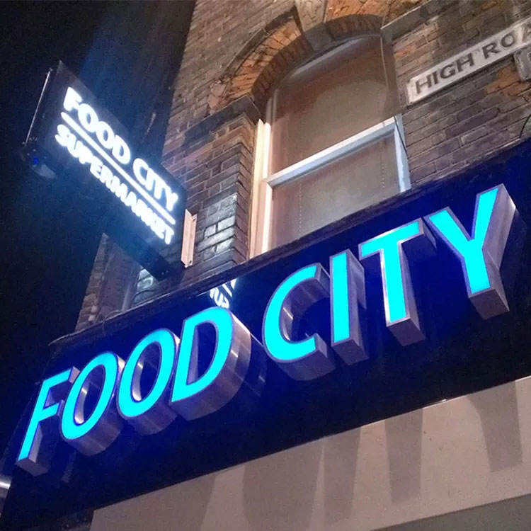 Custom Outdoor Waterproof Advertising Led Letters Signs 3D Lighting Acrylic Letters Signage