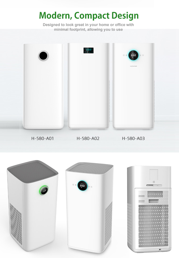 Household Smart Odor Stop Air Purifier For Air Pollution Formaldehyde PM2.5