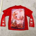 Luxury Clothing Manufacturers Custom Street Wear Double Layer Long Sleeve Cotton