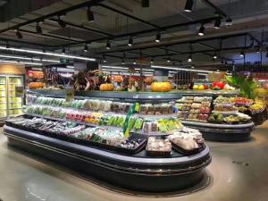 Quality Commercial Style Open Display Fridge Refrigerator For Supermarket Display wholesale