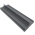 Powder Coating Gray Aluminium Window Extrusions Wind Resistance