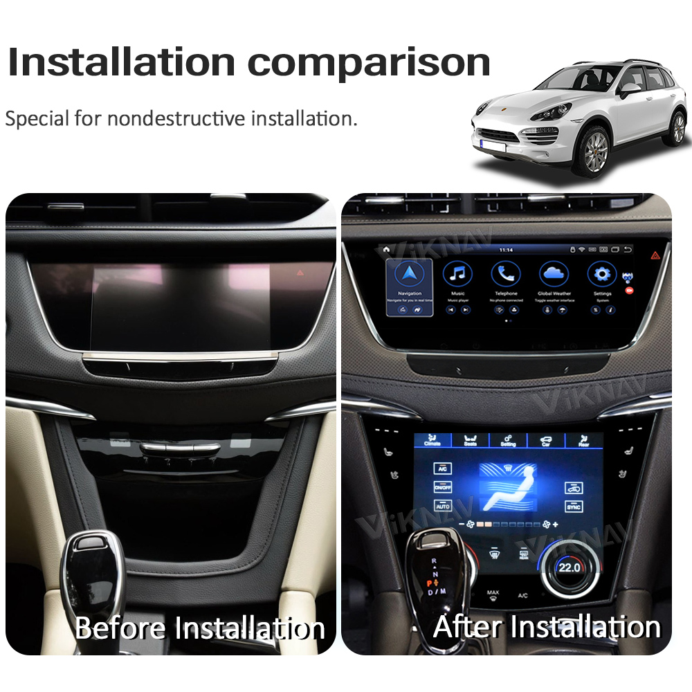 AC Panel Display For Cadillac XT5 XT6 2016-2023 Newest LCD Touch Screen LCD Air Condition Control Stereo Climate Board