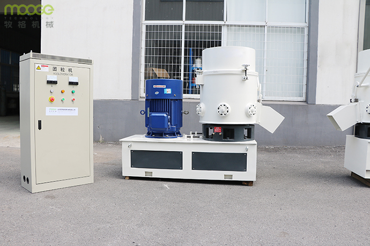 120-1200 Kg/H Plastic Film Agglomerator PP Waste Plastic Granulator