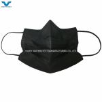 Flat Bfe 90 95 99 Protective Earloop PP 3ply Non-Woven Disposable Black White
