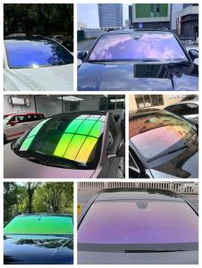 Quality High Transmittance 99%UVR Chameleon Window Film PET Material High Precision wholesale