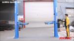 10000lbs Floorplate 2 Post Car Lift Car Parking Auto Two Post Lift 4.5T 8 Folded