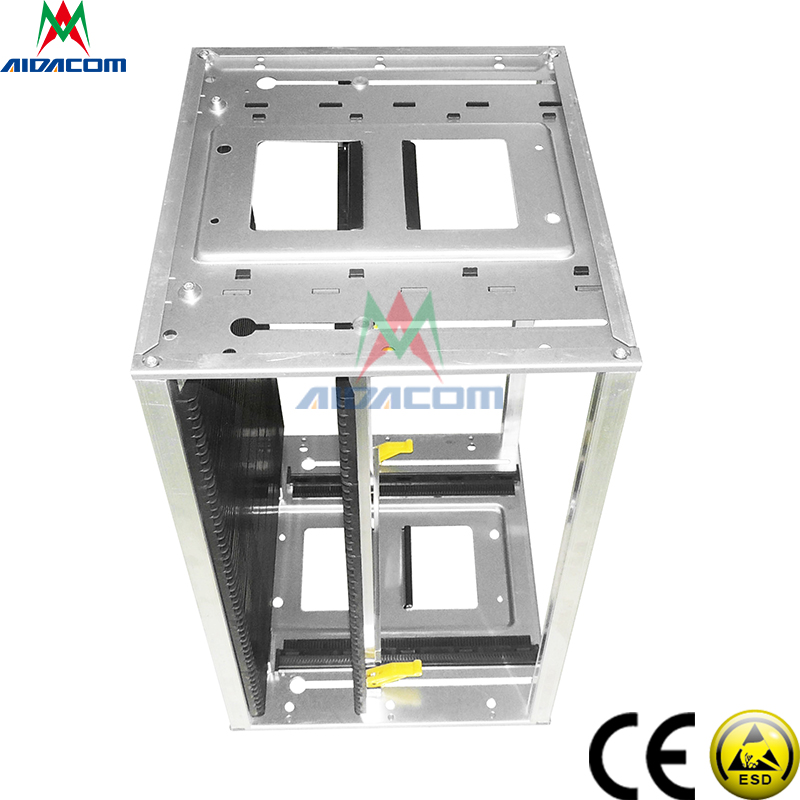 Antistatic 200kg 50pcs PCB Slots ESD Magazine Rack