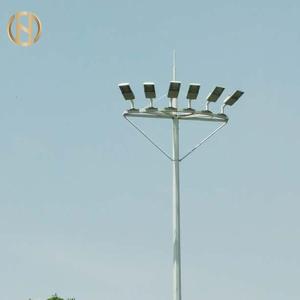 Quality Polygonal Q460 Street Light High Mast Light Pole Overlap Connection wholesale
