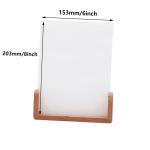 U Shaped Wooden Base Sublimation Acrylic Photo Frame LED For Sublimation Coating
