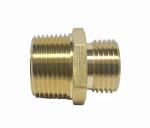 Brass Straight Hexagon Reducing Nipple 3/8 Male *1/2 Male NPT Thread