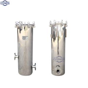 Quality water treatment SUS 304/316 stainless steel magnetic single cartridge bag water filter housing honey filter wholesale