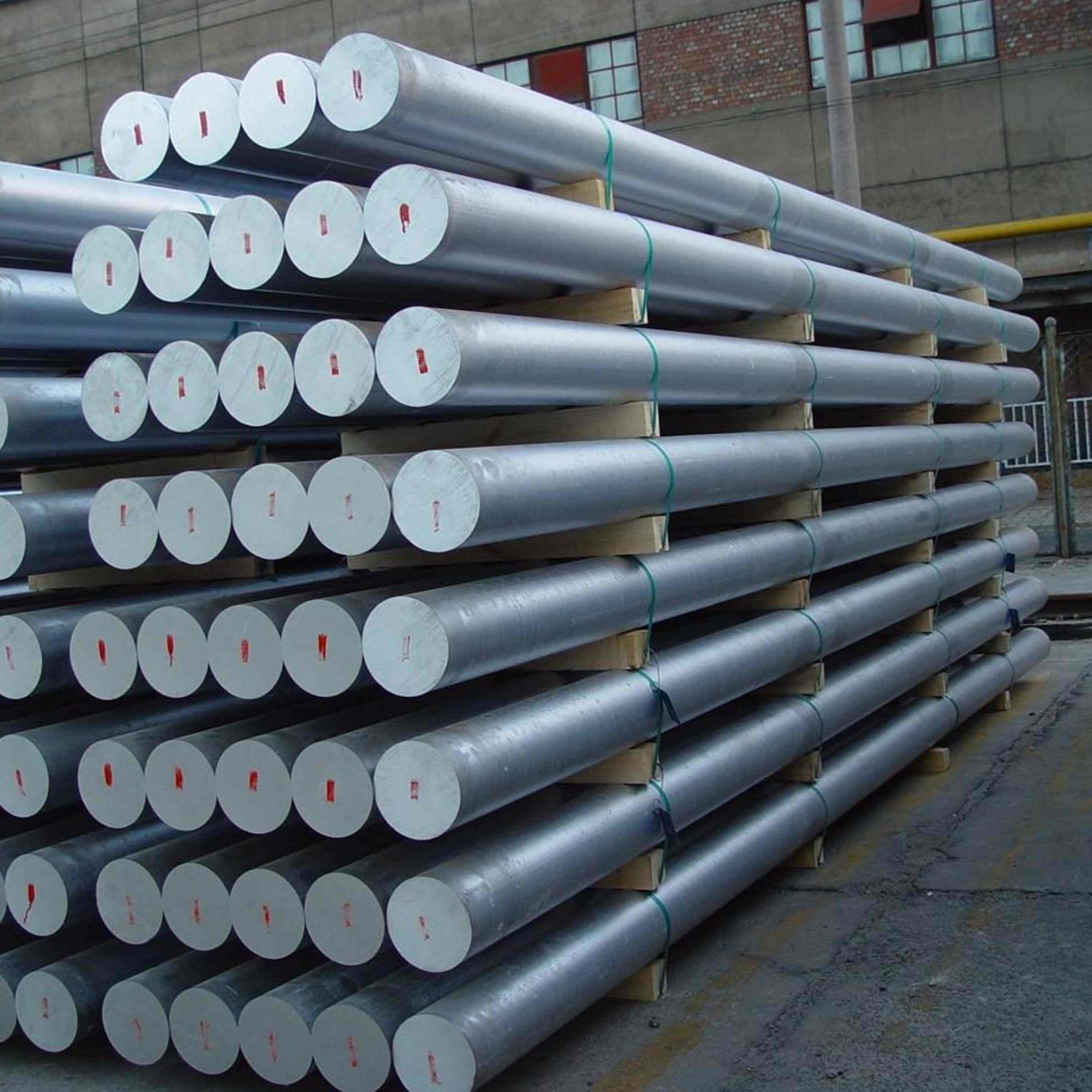 Mill Finish Aluminum Alloy Rod Bars Silver Item Industrial Surface Technique