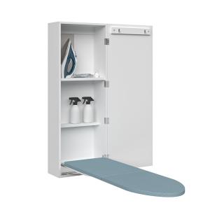 Quality MDF Wood Wall Mounted Ironing Board Cabinet with Mirror wholesale