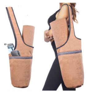 Quality Factory Wholesale 35''x13.5'' Large Capacity Casual Look Cork Yoga Mat Fitness Shoulder Bag wholesale