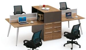 Quality modern 4 seats office table workstation furniture wholesale