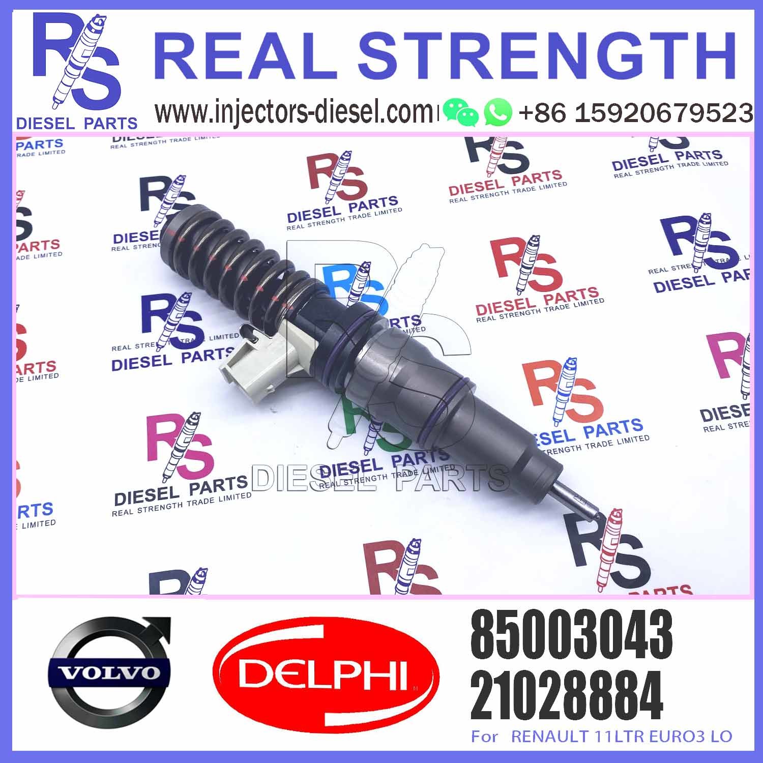 Diesel Fuel Common Rail Injector 21028884 BEBE4D20001 85003043 For E3.18 E3.0 E3.1
