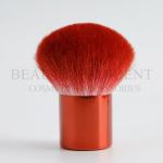 Red Metalized Handle Kabuki Bronzer Brush Daily Makeup Tools High Performance
