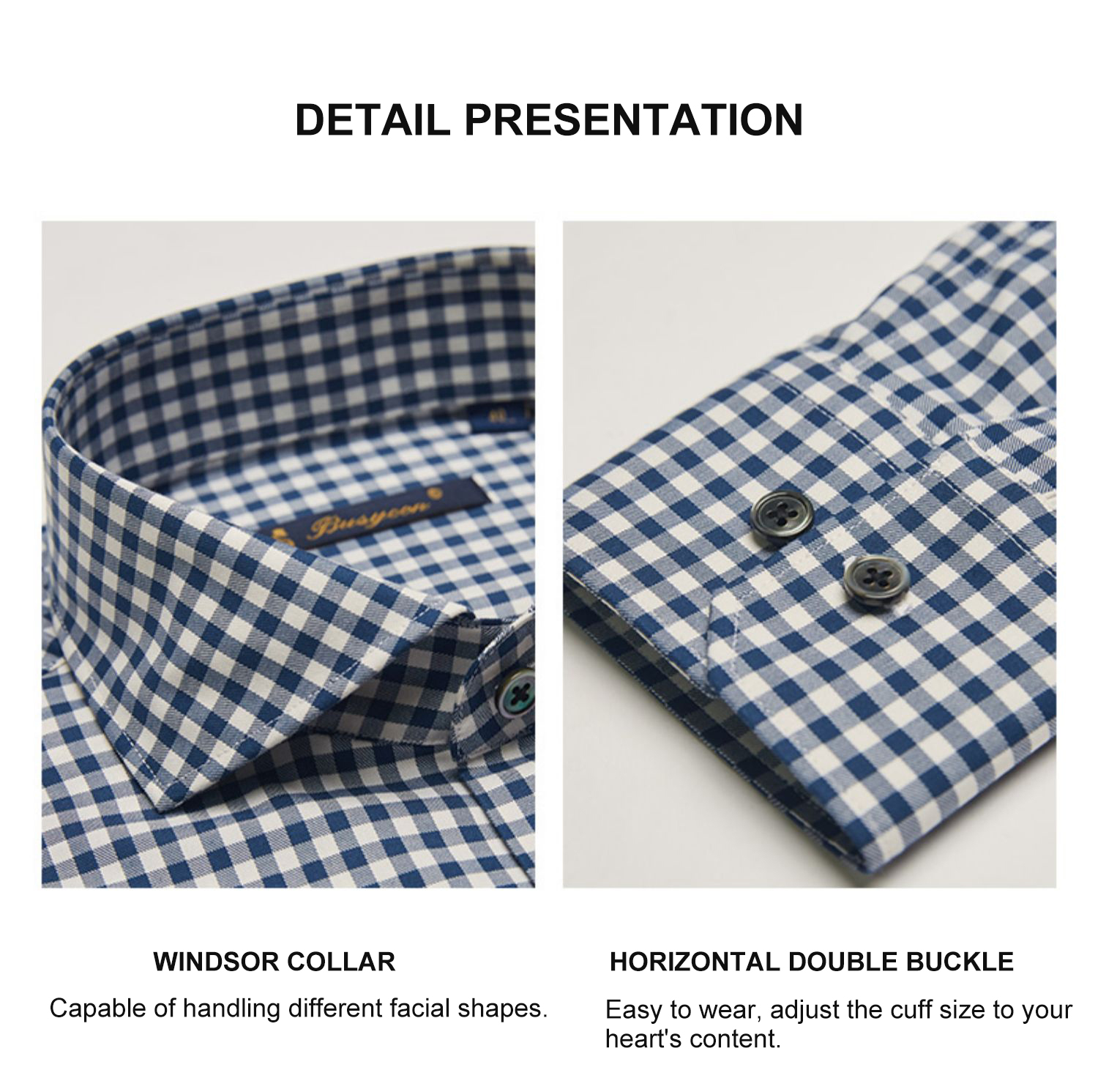Cotton / Bamboo Fiber Men's Plaid Shirt Japanese Style Casual Slim Long-Sleeved Top