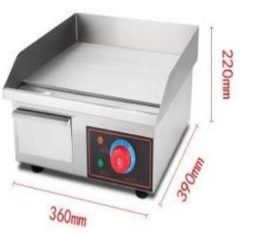 Quality Restaurant Electric Griddle 0-100.C Silver Stainless Steel Cooking Equipment wholesale