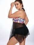 swimwear women bikini Large size swimsuit black dress Beach vacation sexy piece