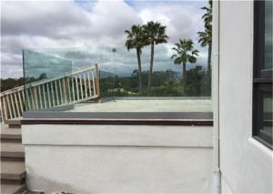 Quality Terrace Frameless Glass Balustrade System With Aluminum U Base Channel wholesale