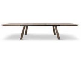 Quality extendable 3.8m 12 seater rectangle table furniture wholesale