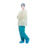 OEM Hospital Scrub Suit , Disposable Dental Lab Jackets Knit Collar