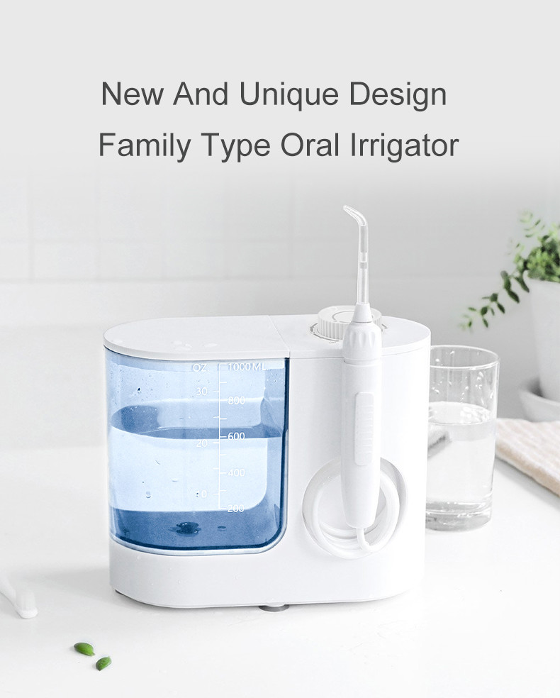 30-150PSI Family Countertop Water Flosser IPX5 Waterproof 1400-1800times/M