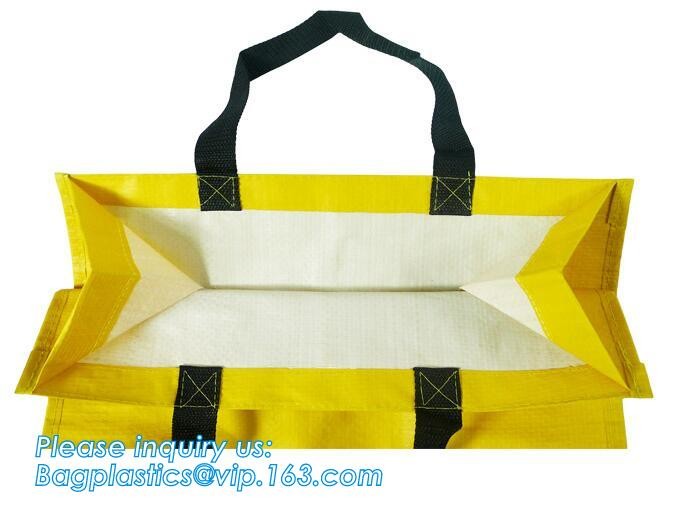 Fashion WaterProof PP Woven Laminated Handle Shopping Bag,fashion laminated reusable pp woven big shopping woven bag