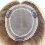 Wholesale Top Quality Fine Mono Base Pure Human Hair Toupee For Women Hair Loss