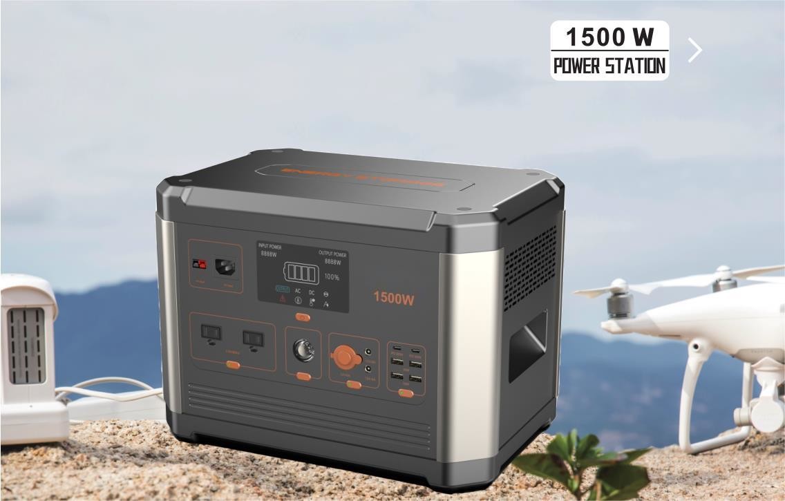 High Performance LiFePO4 Battery Outdoor Portable Power Station 1500W AZ1500