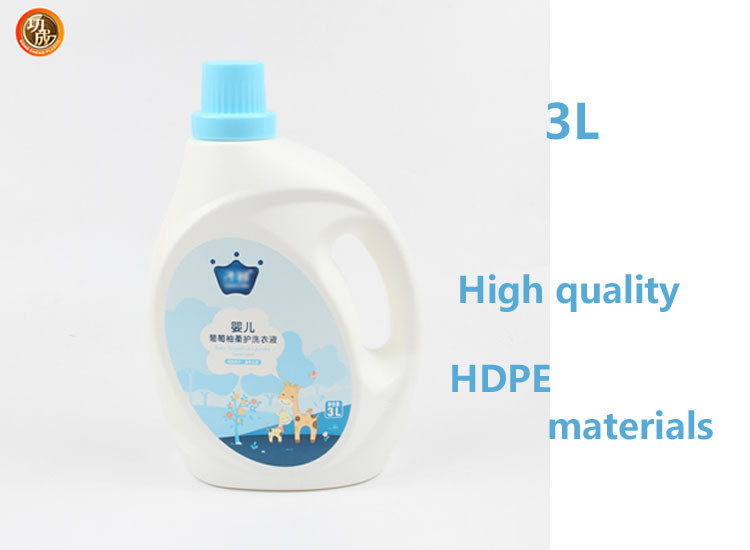PE Empty Plastic Washing Detergent Bottle With Screw Cap Reusable