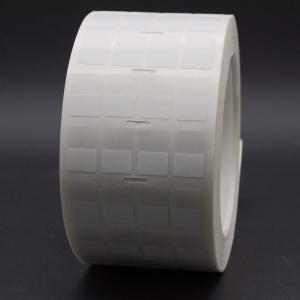 Quality 19x20-9mm Adhesive Cable Labels 2mil White Matte Translucent Water Resistant Vinyl Cable Label wholesale