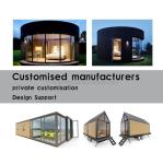 50/75/100mm Wave Sandwich Panel Wall Modern Prefab Kitchen Container House for