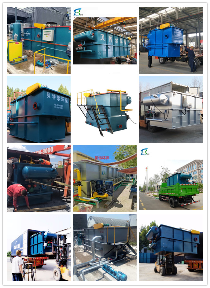 Blue BOD/COD Separation Pretreatment Dissolving Air Float Machine for Domestic Sewage