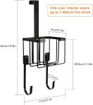 Large Storage Basket Metal Steel Wall Mount Ironing Board Organizer with Powder