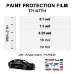 CAR 5-year warranty TPU K series 6.5mil 5year PPF CAR Paint protection film
