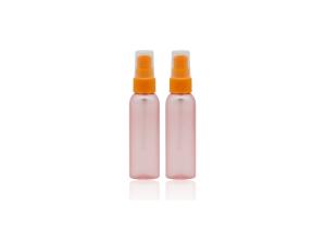 Quality 30ml Frosted Hot Pink Cosmetic Spray Bottle With Flat Shoulder wholesale