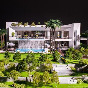 Quality DAR GLOBAL Monochrome Architecture Structural Model 1/50 Saudi Arabia Versace Villa wholesale