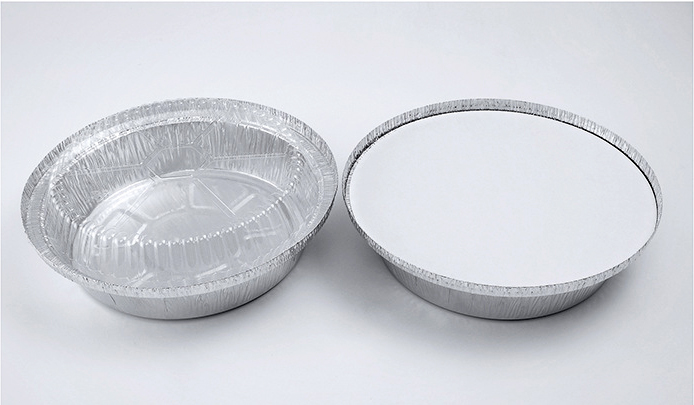 9 Inch Round Foil Pan Disposable Aluminum Food Packing Container