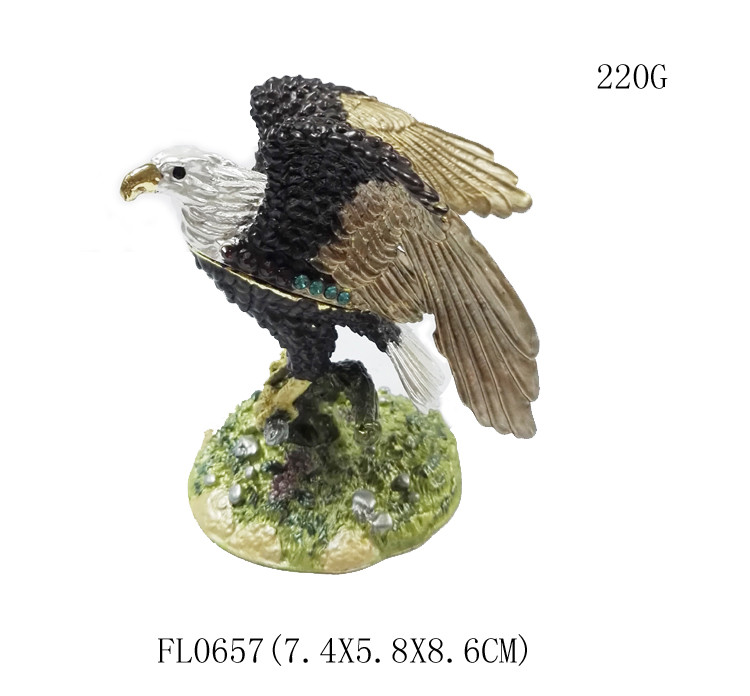 bird trinket jewelry box eagle bird jeweled animal boxes bird bejewelled boxes