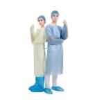 125x145cm Disposable CPE Gown , Surgical Plastic Gown AAMI Level 4