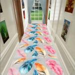 Tulip And Peony Flower Entrance Large Commercial Floor Mat Hotel Corridor