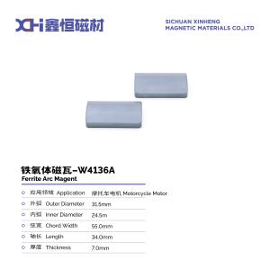 Quality High Hardness Sintered Permanent Magnet Ferrite Is Used In Motorcycle Motor W4136A wholesale