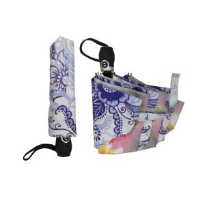 Quality 21&quot; Silver Coated Polyester Auto Folding Umbrella wholesale